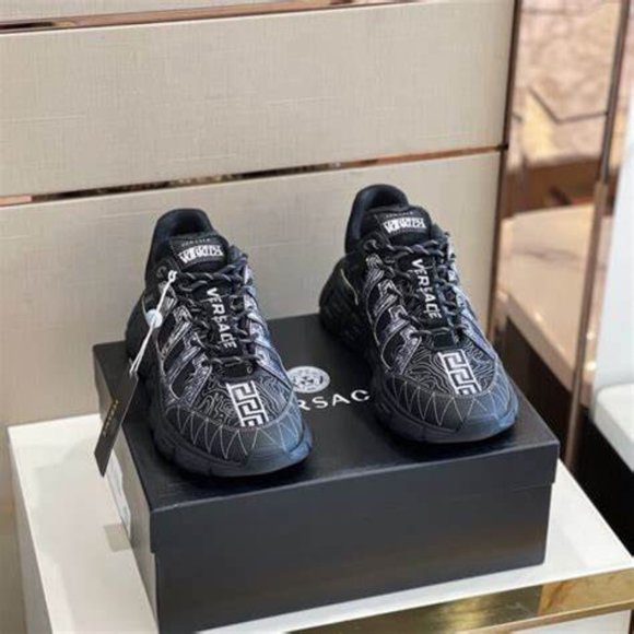 Versace Black Trigreca Sneakers main image 2